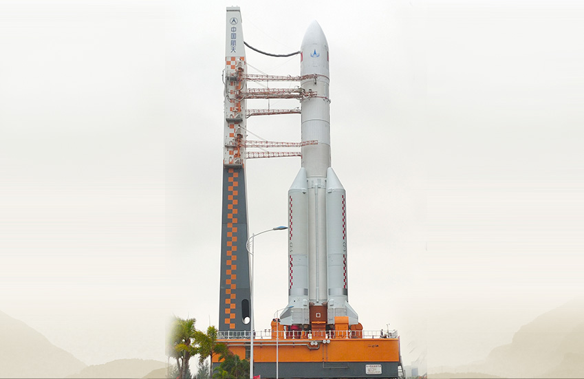新型运载火箭活动发射平台脐带塔